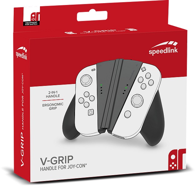 V-GRIP 2 en 1 para Nintendo Joy-Cons®