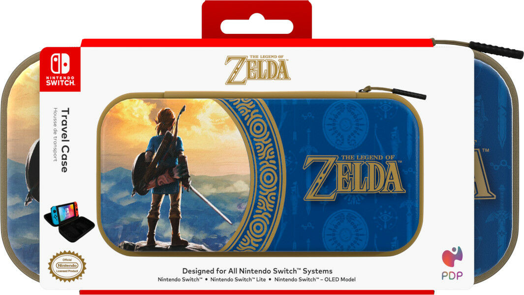 Funda Switch PDP Deluxe Travel The Legend of Zelda - Hyrule Blue 