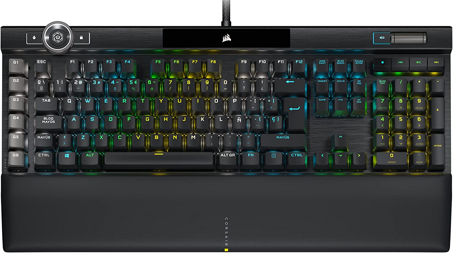 Teclado Corsair K100 OPZ RGB Plata (Español) 