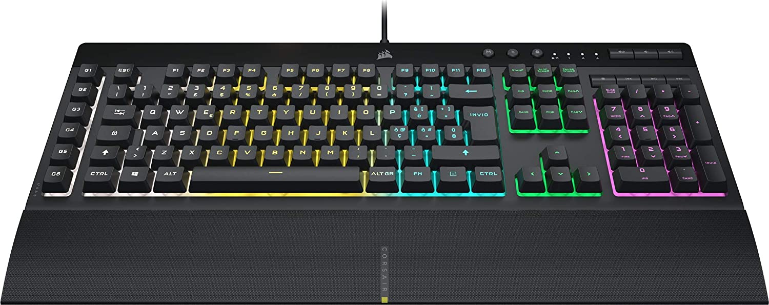 Teclado Corsair K55 RGB Pro Negro 