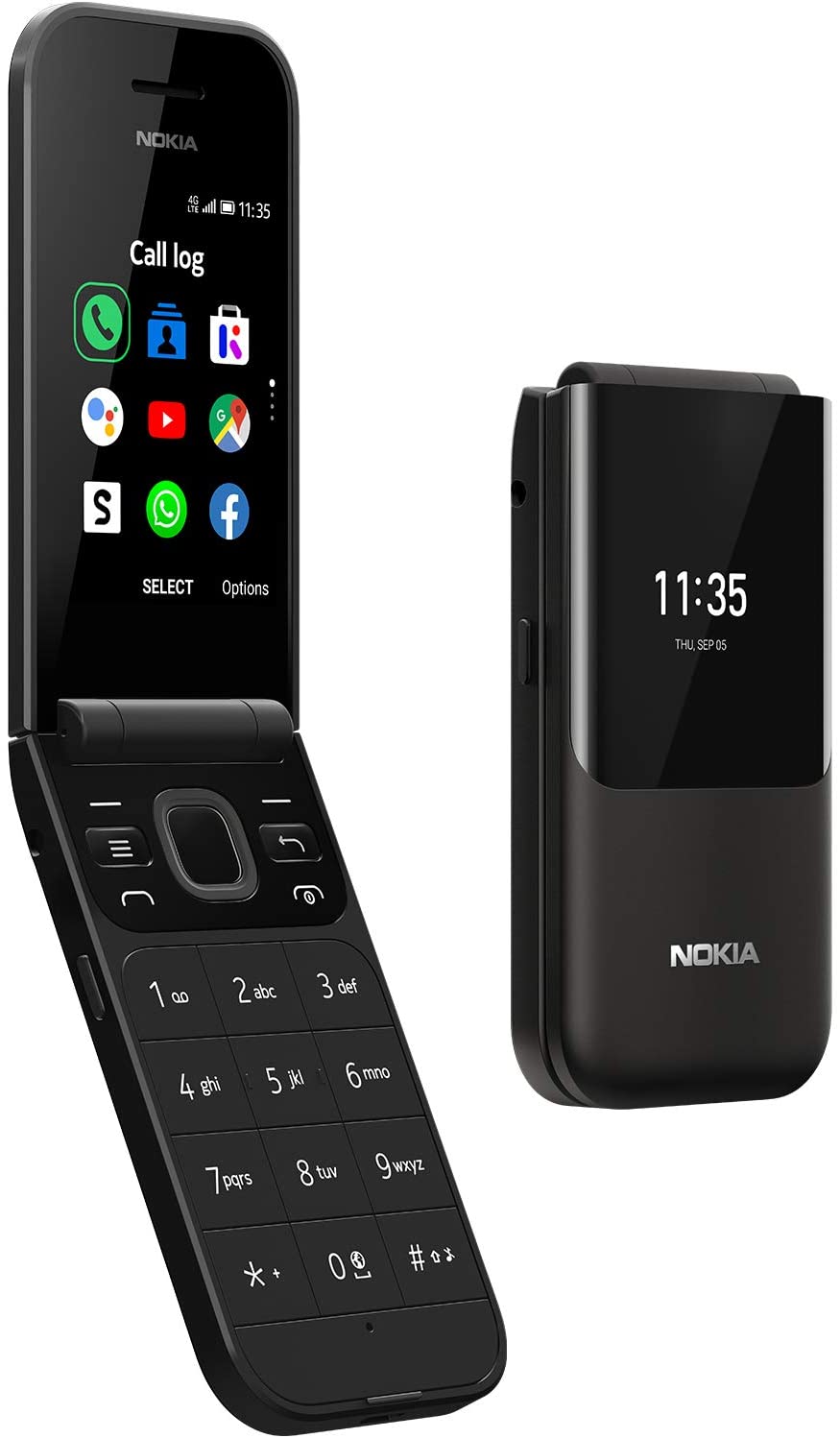 Teléfono Móvil Nokia 2720 Flip Dual SIM Negro