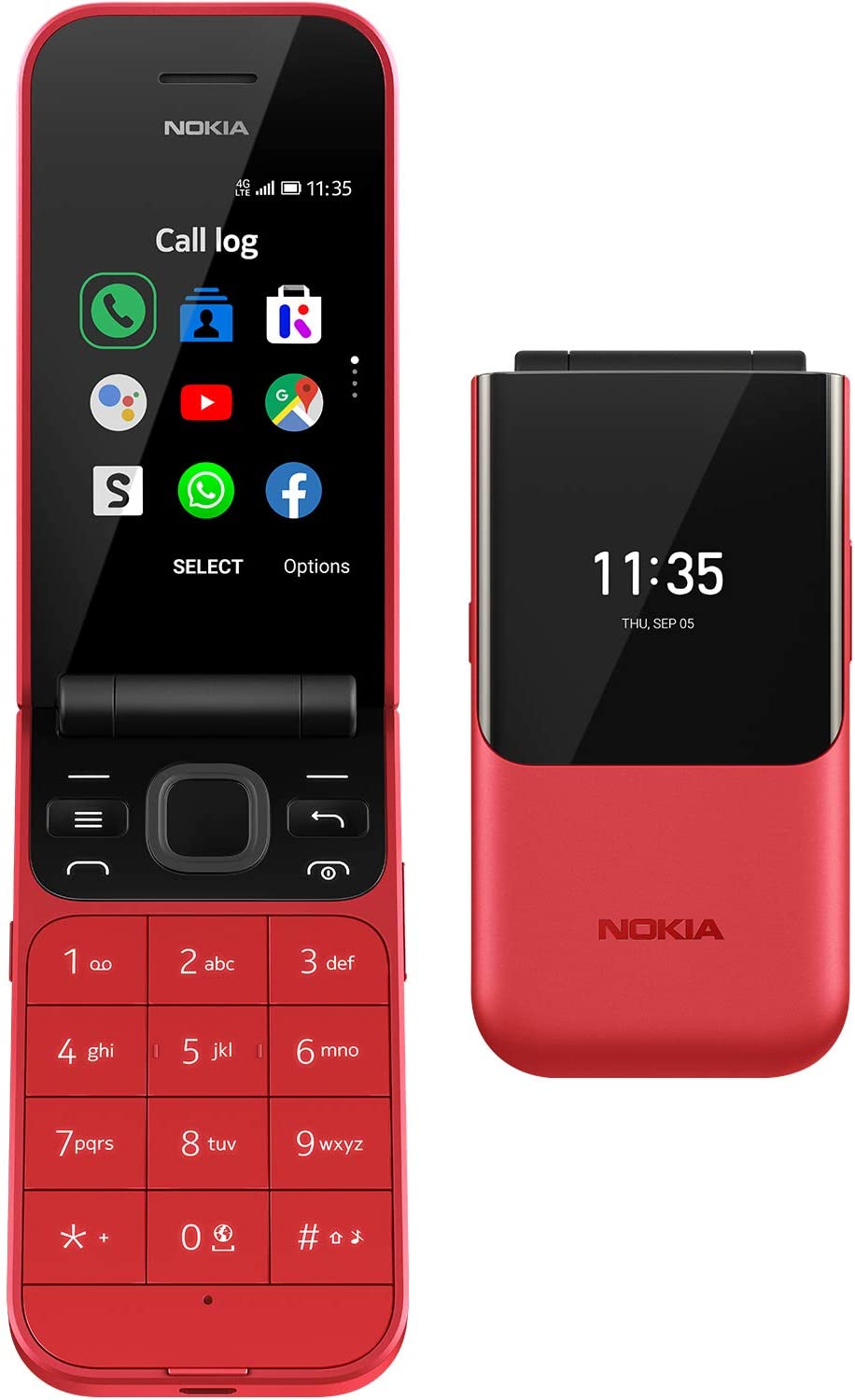 Teléfono móvil para personas mayores S740 4G 2.8 KaiOS Rojo- Telefunk