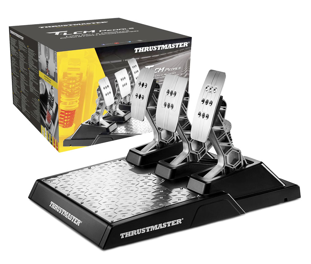 Thrustmaster T-LCM Pedals — Pedales profesionales magnéticos y con “Load  Cell” metálicos y ajustables para PC, PS4 y Xbox One