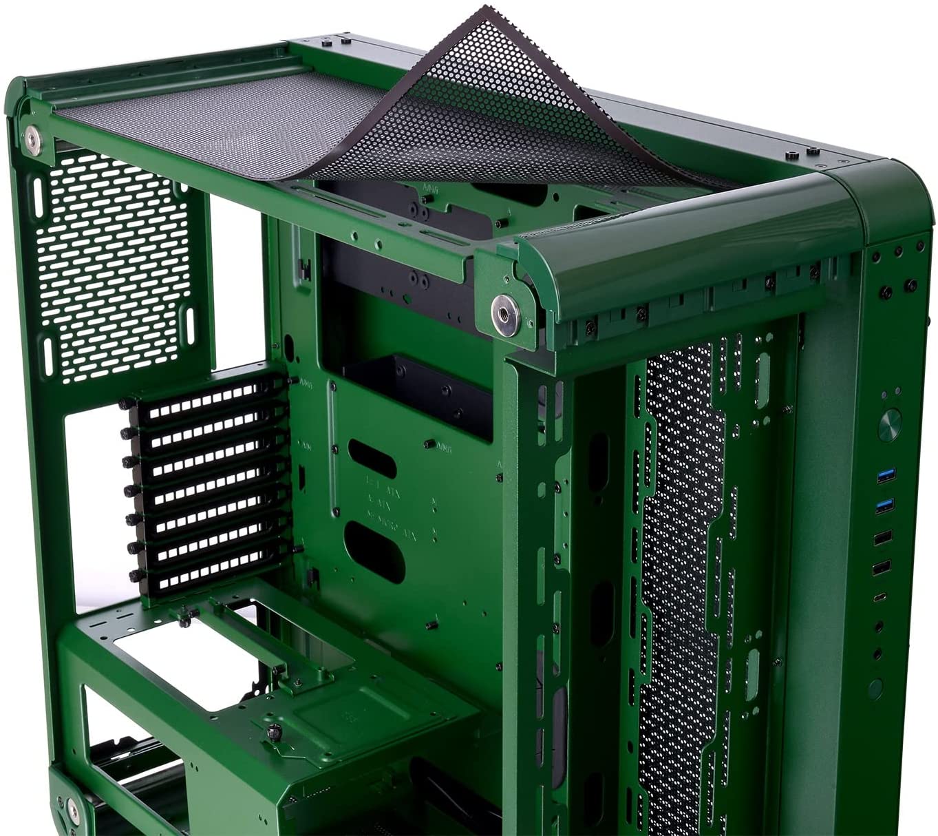 ATX Thermaltake Core P6 Racing Green Tower   DiscoAzul.com