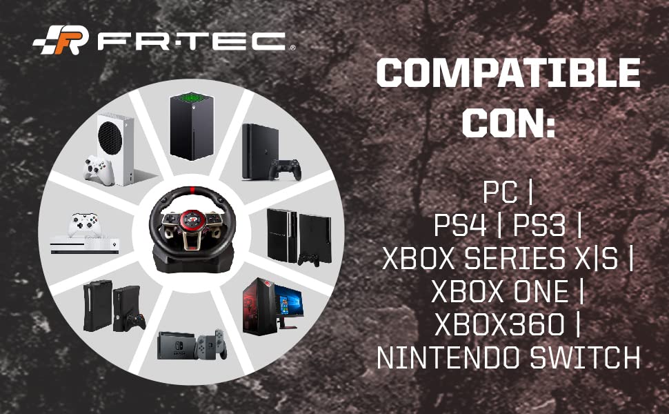 El volante del juego es compatible con PS3, PS2, PC switch, PS4