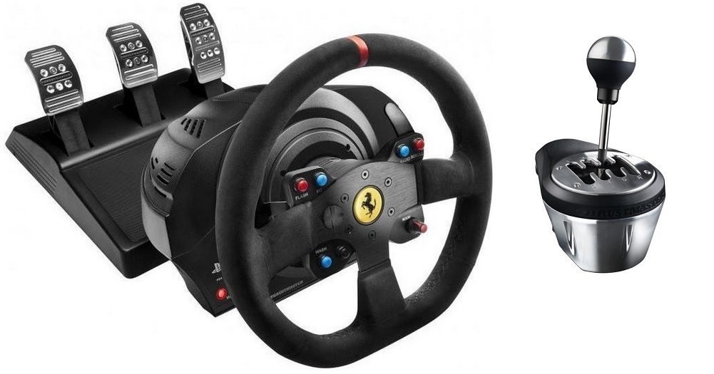 Volante Thrustmaster T300 Alcantara + TH8A 