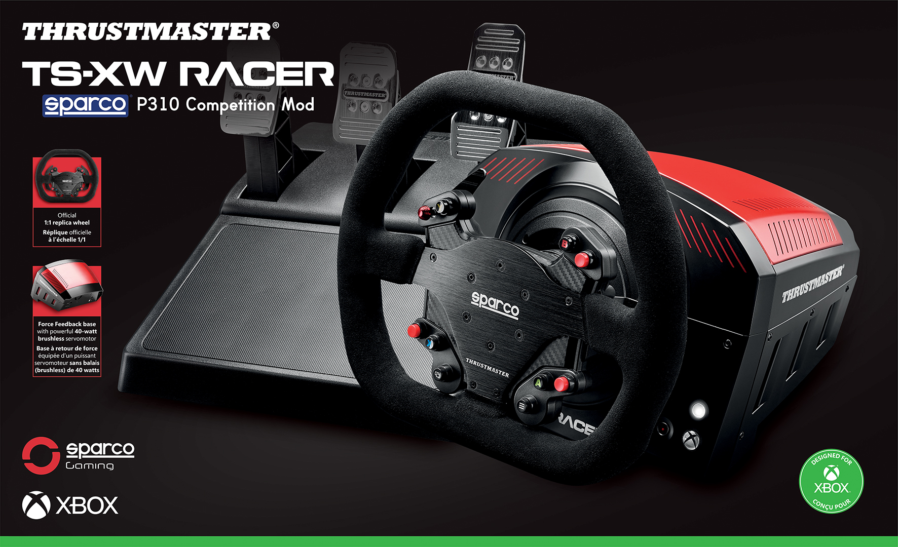 Volante Thrustmaster Sparco Para Pc, Ps4, Ps5, Xbox Serie X/